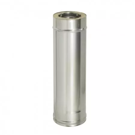 Сэндвич-труба 1,0м, ф 115х180, AISI 439/Оц, 1,0мм/0,5мм, (К)